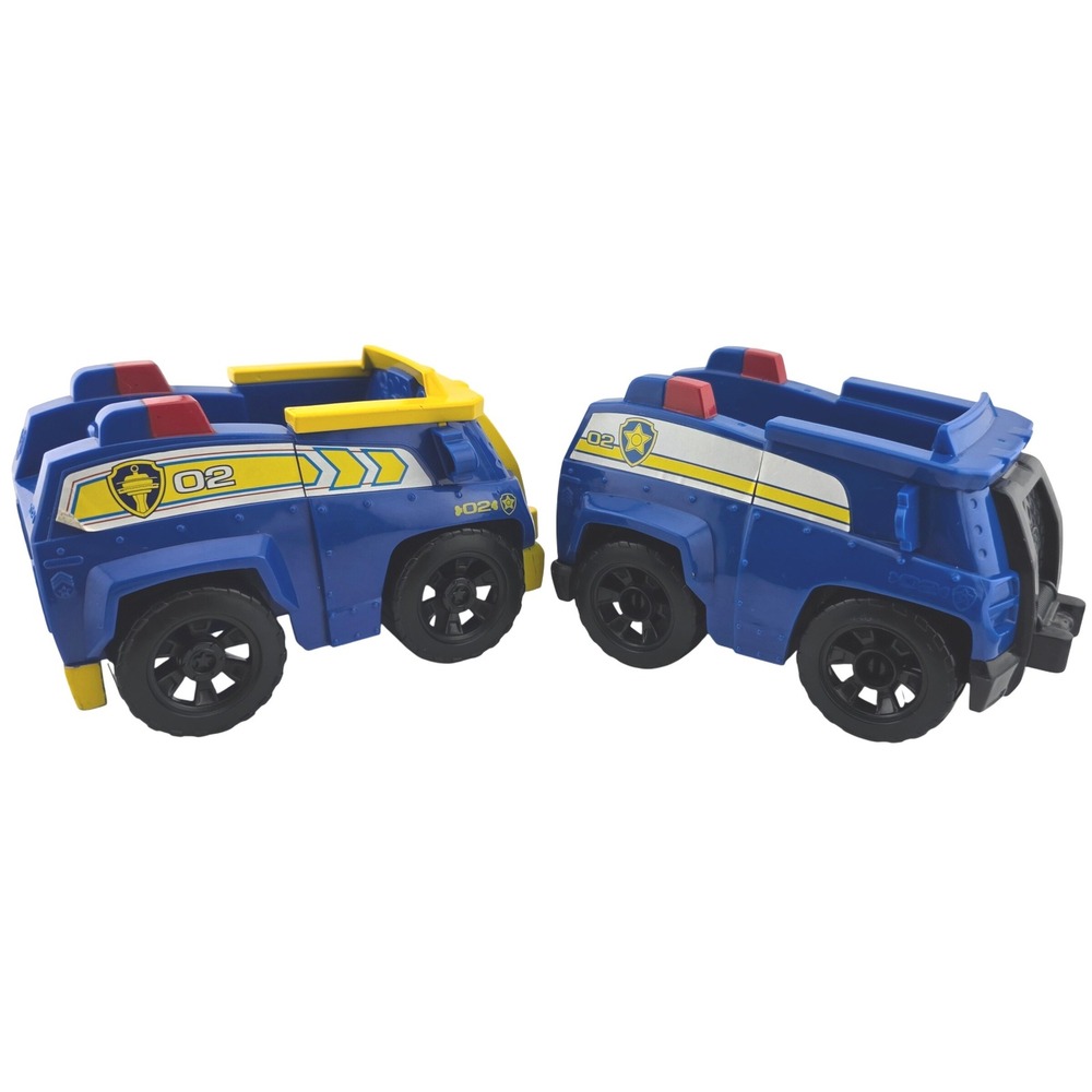 Paw Patrol Chase Patrol‎ Vehicle Lot of 2 Cars Pre-Owned